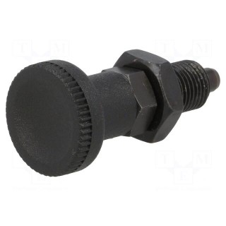 Indexing plungers | Thread: M10 | Plating: black finish | 5mm