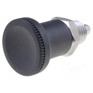 Indexing plungers | Thread: M12 | 6mm | Mat: stainless steel