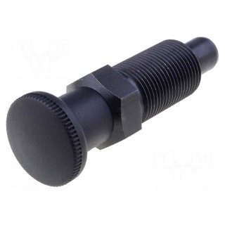Indexing plungers | Thread: M20 | Plating: black finish | 12mm