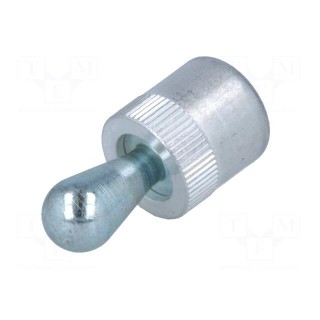 Side thrust pin | Øout: 16mm | Overall len: 33.7mm | Tip mat: steel