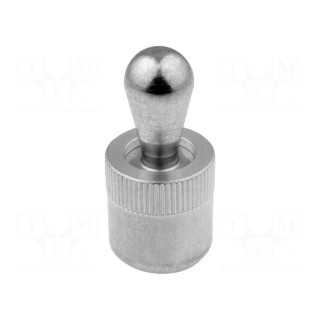 Side thrust pin | Øout: 16mm | Overall len: 33.7mm | Tip mat: steel