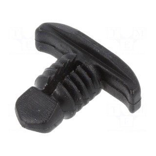 Gasket clip | 10pcs | Ford | L: 10.7mm | polyamide | black | Øhead: 13.6mm
