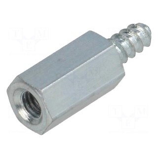 Screwed spacer sleeve | Int.thread: M3 | 10mm | Ext.thread: ST2,9