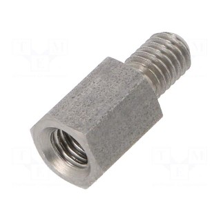 Screwed spacer sleeve | Int.thread: M5 | 10mm | Ext.thread: M5