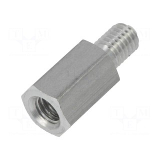 Screwed spacer sleeve | Int.thread: M5 | 12mm | Ext.thread: M5