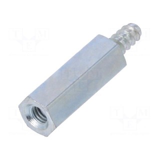 Screwed spacer sleeve | Int.thread: M3 | 15mm | Ext.thread: ST2,9
