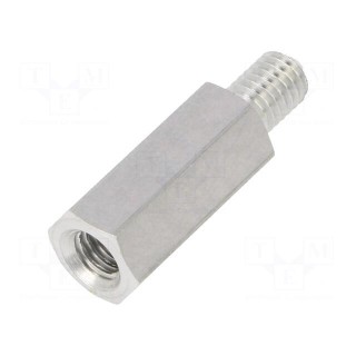 Screwed spacer sleeve | Int.thread: M5 | 18mm | Ext.thread: M5
