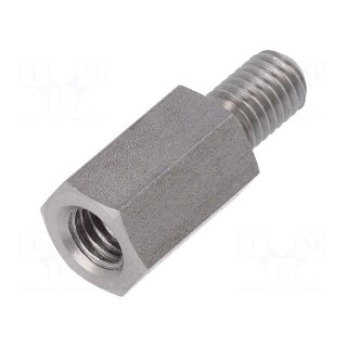 Screwed spacer sleeve | Int.thread: M8 | 20mm | Ext.thread: M8