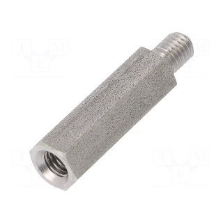 Screwed spacer sleeve | Int.thread: M5 | 25mm | Ext.thread: M5