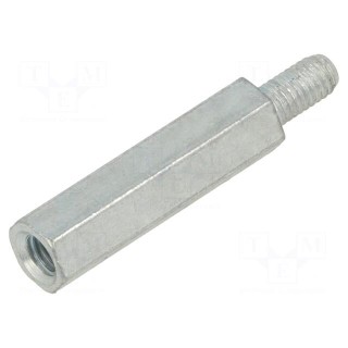 Screwed spacer sleeve | 30mm | Int.thread: M5 | Ext.thread: M5