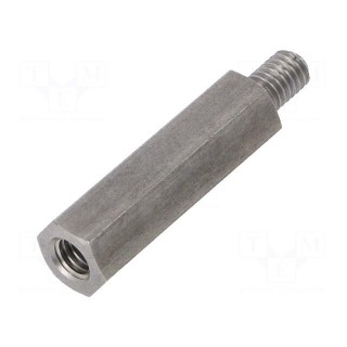 Screwed spacer sleeve | 35mm | Int.thread: M6 | Ext.thread: M6