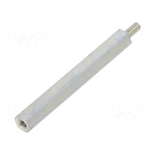 Screwed spacer sleeve | Int.thread: M2,5 | 40mm | Ext.thread: M2,5