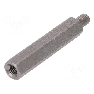 Screwed spacer sleeve | Int.thread: M5 | 40mm | Ext.thread: M5