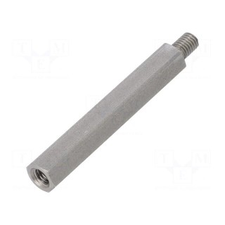 Screwed spacer sleeve | Int.thread: M5 | 50mm | Ext.thread: M5