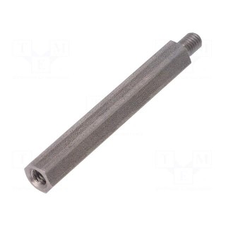 Screwed spacer sleeve | Int.thread: M5 | 55mm | Ext.thread: M5