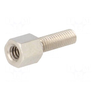 Screwed spacer sleeve | 5mm | Int.thread: UNC4-40 | Ext.thread: M3