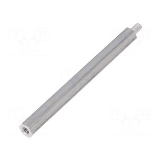 Screwed spacer sleeve | 60mm | Int.thread: M3 | Ext.thread: M3