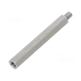 Screwed spacer sleeve | Int.thread: M5 | 60mm | Ext.thread: M5