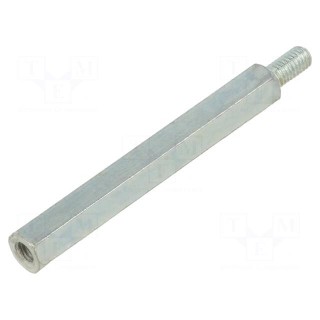 Screwed spacer sleeve | 60mm | Int.thread: M5 | Ext.thread: M5
