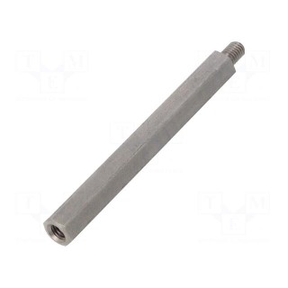 Screwed spacer sleeve | 70mm | Int.thread: M5 | Ext.thread: M5