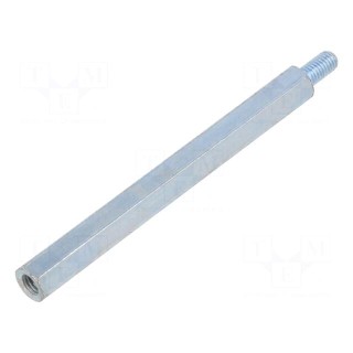 Screwed spacer sleeve | 80mm | Int.thread: M5 | Ext.thread: M5