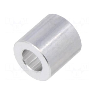 Spacer sleeve | 10mm | cylindrical | aluminium | Out.diam: 10mm