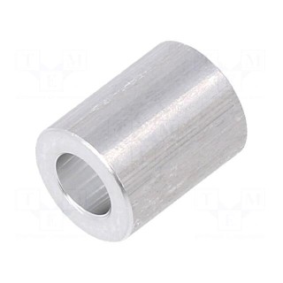 Spacer sleeve | 10mm | cylindrical | aluminium | Out.diam: 8mm