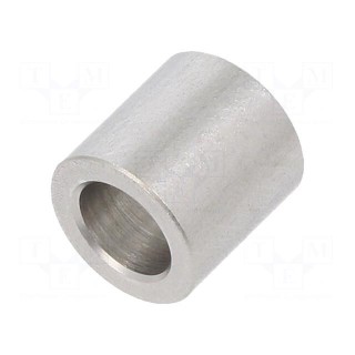 Spacer sleeve | 10mm | cylindrical | stainless steel | Out.diam: 10mm
