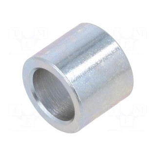 Spacer sleeve | 10mm | cylindrical | steel | zinc | Out.diam: 12mm