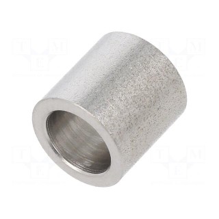 Spacer sleeve | 12mm | cylindrical | stainless steel | Out.diam: 12mm