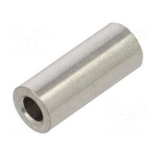 Spacer sleeve | 12mm | cylindrical | stainless steel | Out.diam: 5mm