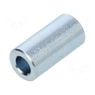 Spacer sleeve | 12mm | cylindrical | steel | zinc | Out.diam: 6mm