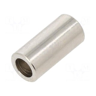 Spacer sleeve | 14.5mm | cylindrical | brass | nickel | Out.diam: 7mm