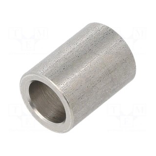 Spacer sleeve | 16mm | cylindrical | stainless steel | Out.diam: 12mm