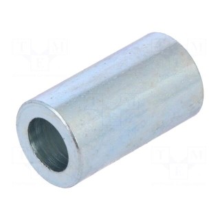 Spacer sleeve | 18mm | cylindrical | steel | zinc | Out.diam: 10mm