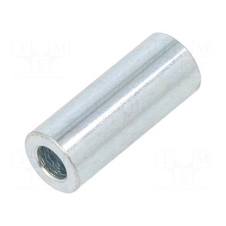 Spacer sleeve | 20mm | cylindrical | steel | zinc | Out.diam: 8mm