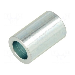 Spacer sleeve | 25mm | cylindrical | steel | zinc | Out.diam: 16mm