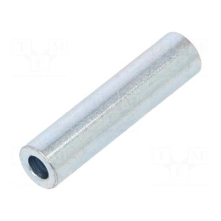 Spacer sleeve | 25mm | cylindrical | steel | zinc | Out.diam: 6mm