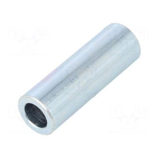 Spacer sleeve | 30mm | cylindrical | steel | zinc | Out.diam: 10mm