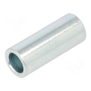 Spacer sleeve | 30mm | cylindrical | steel | zinc | Out.diam: 12mm