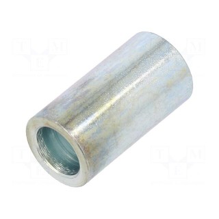 Spacer sleeve | 30mm | cylindrical | steel | zinc | Out.diam: 16mm
