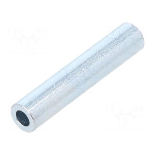 Spacer sleeve | 30mm | cylindrical | steel | zinc | Out.diam: 6mm