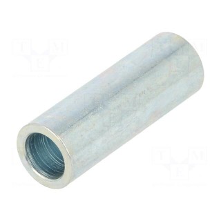 Spacer sleeve | 35mm | cylindrical | steel | zinc | Out.diam: 12mm
