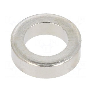 Spacer sleeve | 3mm | cylindrical | brass | nickel | Out.diam: 10mm