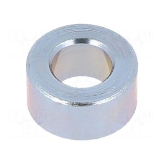 Spacer sleeve | 4mm | cylindrical | steel | zinc | Out.diam: 8mm