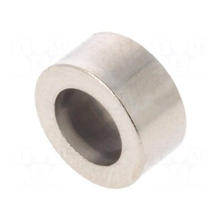 Spacer sleeve | 5mm | cylindrical | brass | nickel | Out.diam: 10mm