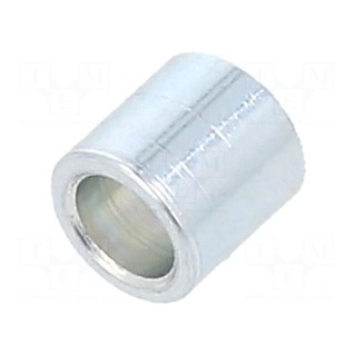 Spacer sleeve | 5mm | cylindrical | steel | zinc | Out.diam: 5mm