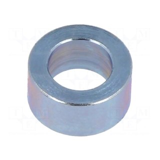 Spacer sleeve | 5mm | cylindrical | steel | zinc | Out.diam: 10mm