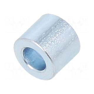 Spacer sleeve | 5mm | cylindrical | steel | zinc | Out.diam: 6mm