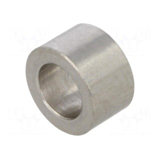 Spacer sleeve | 6mm | cylindrical | stainless steel | Out.diam: 10mm